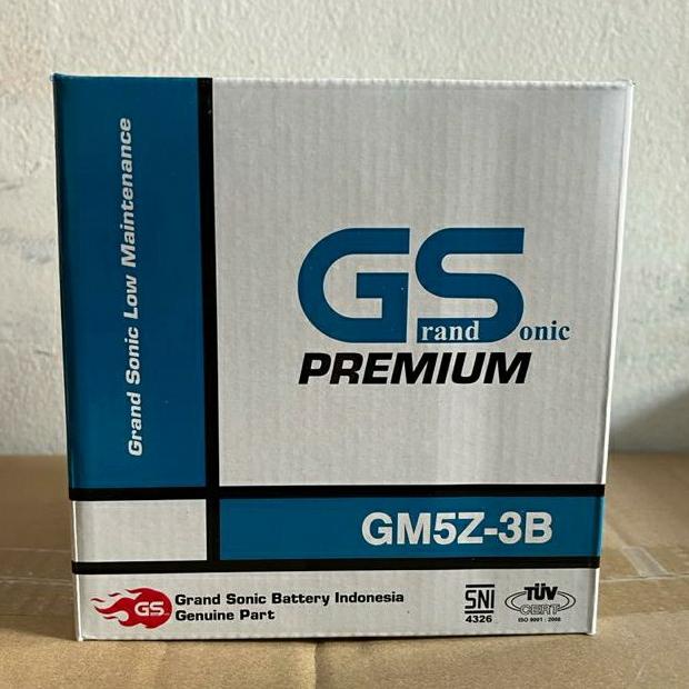Aki Motor Mio Sporty, Mio Smile, Shogun 110 GS GM5Z-3B KIT Aki Basah langgengb4