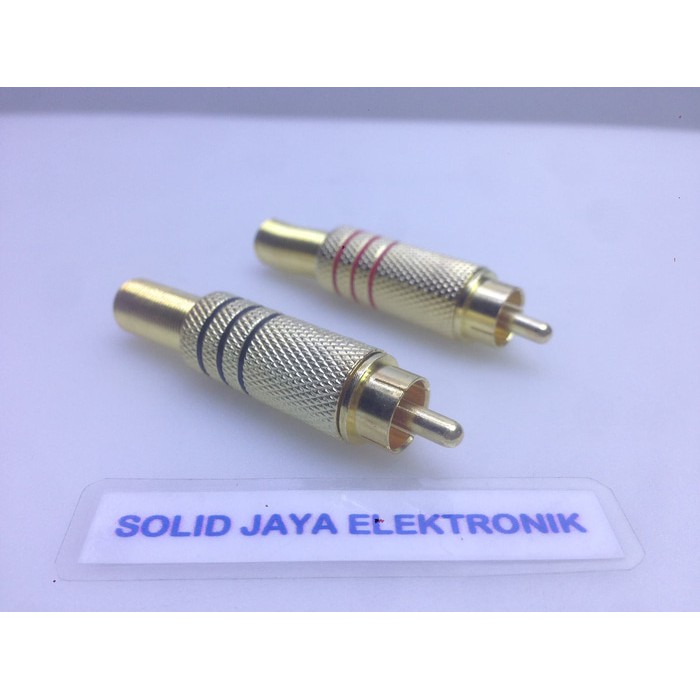 Jack RCA Gold Besi - RCA Plug Male - Jak RCA