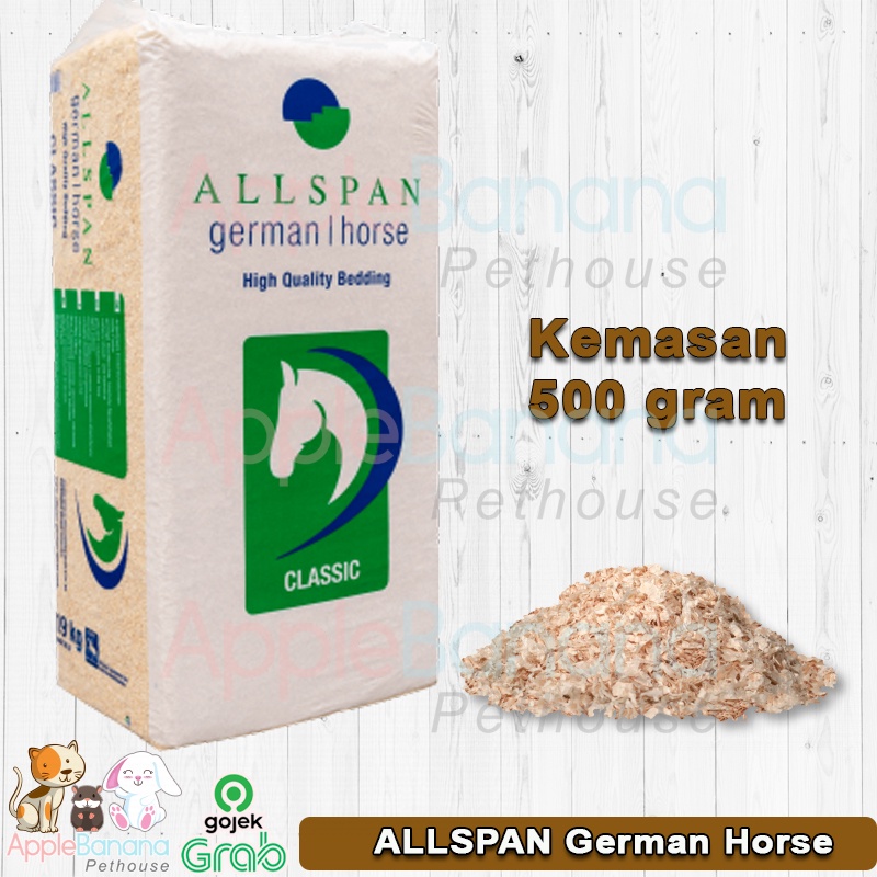 Serbuk Kayu German Horse 500 gr | Serbuk Kayu Hamster | Alas Kandang Serbuk Kayu