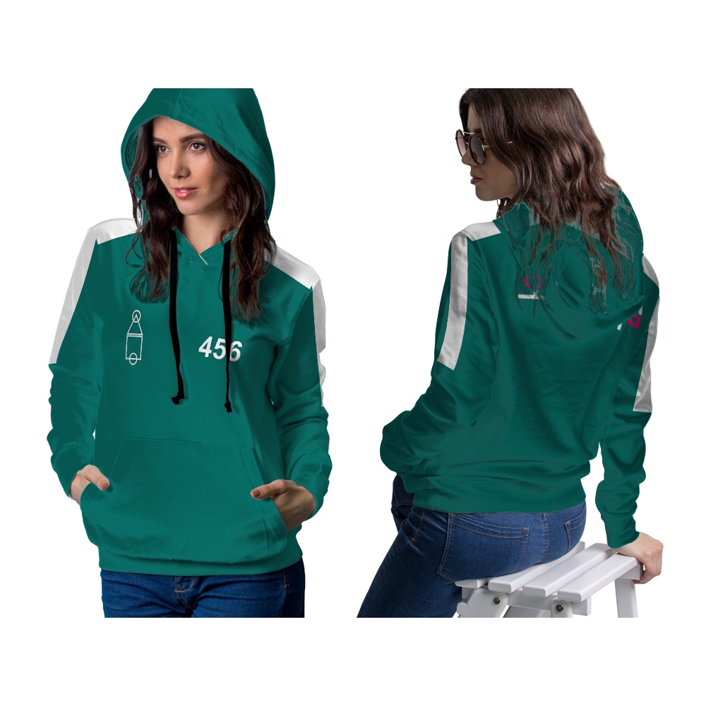 Utamamedia - Jaket SQUID GAME Wanita / Jaket Hoodie SQUID GAME / Jaket SQUID GAME CUSTOM