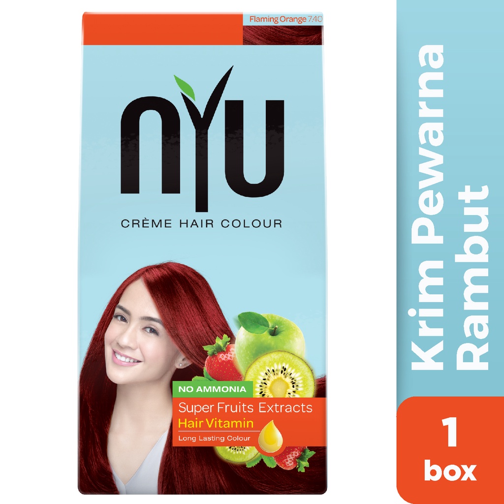NYU Creme Hair Colour Flaming Orange - Pewarna Rambut