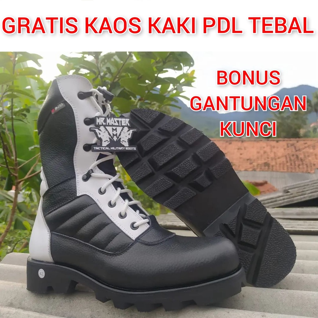 SEPATU PDL PROVOS POLRI MR MASTER KULIT SAPI ASLI SEPATU PDL DINAS LAPANGAN TNI POLRI SECURITY