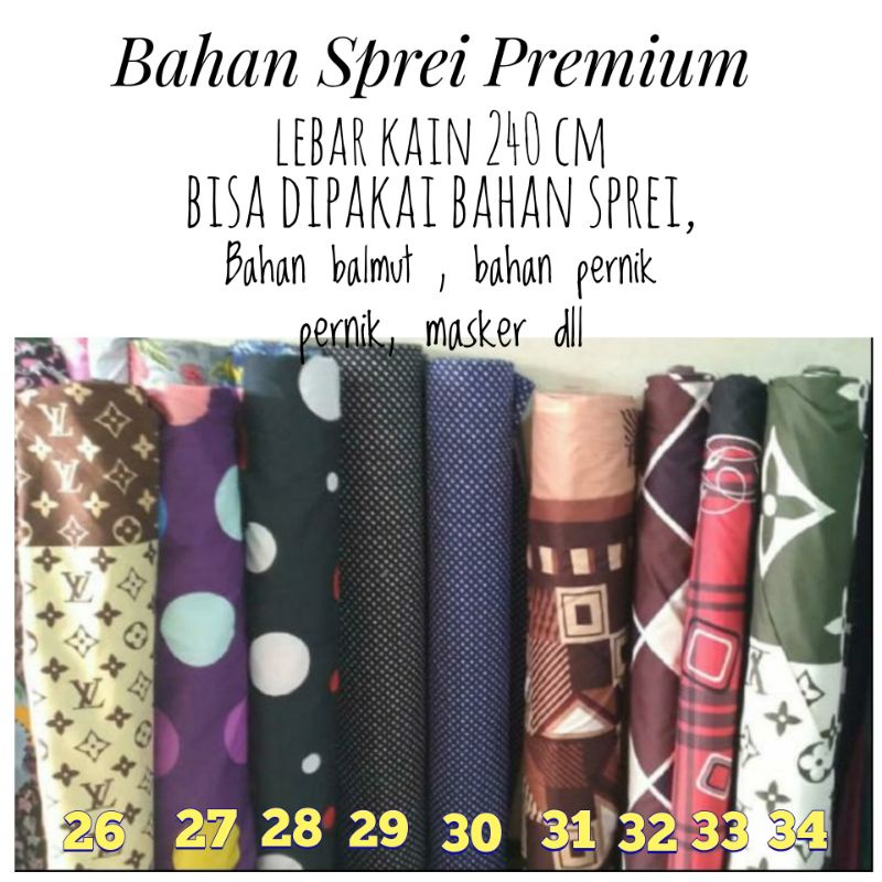 bahan sprei termurah kain sprei premium