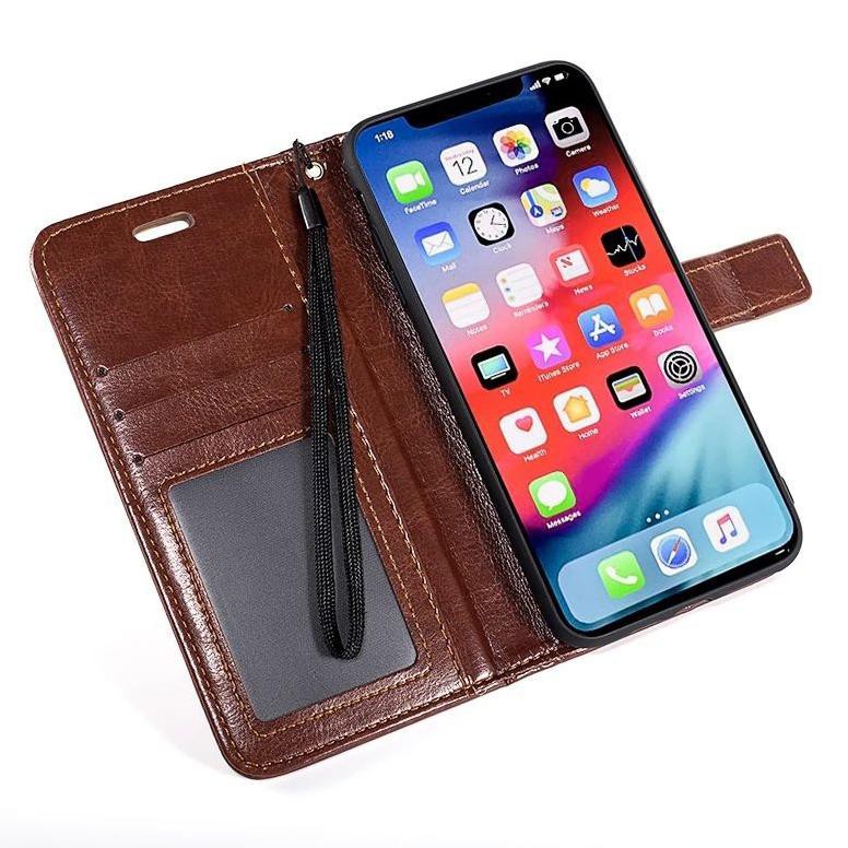 Ori OPPO A54 / A74 (4G) / A5 / A9 2020 LEATHER CASE FLIP COVER SARUNG HP DOMPET WALLET ,.,.,.,