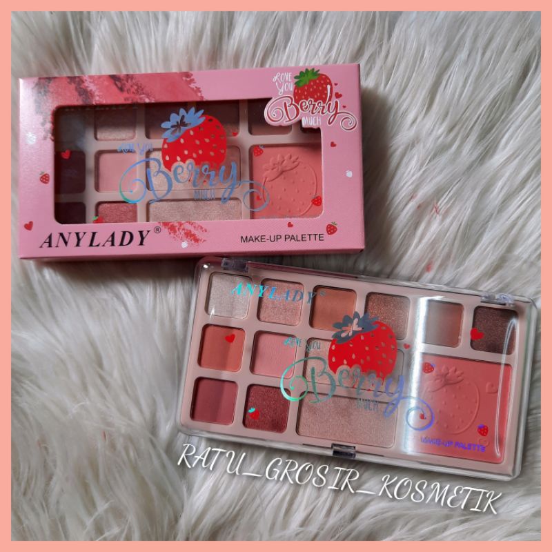 PROMO!!!EYESHADOW MAKE UP PALETTE LOVE YOU BERRY MUCH ANYLADY NO.797B