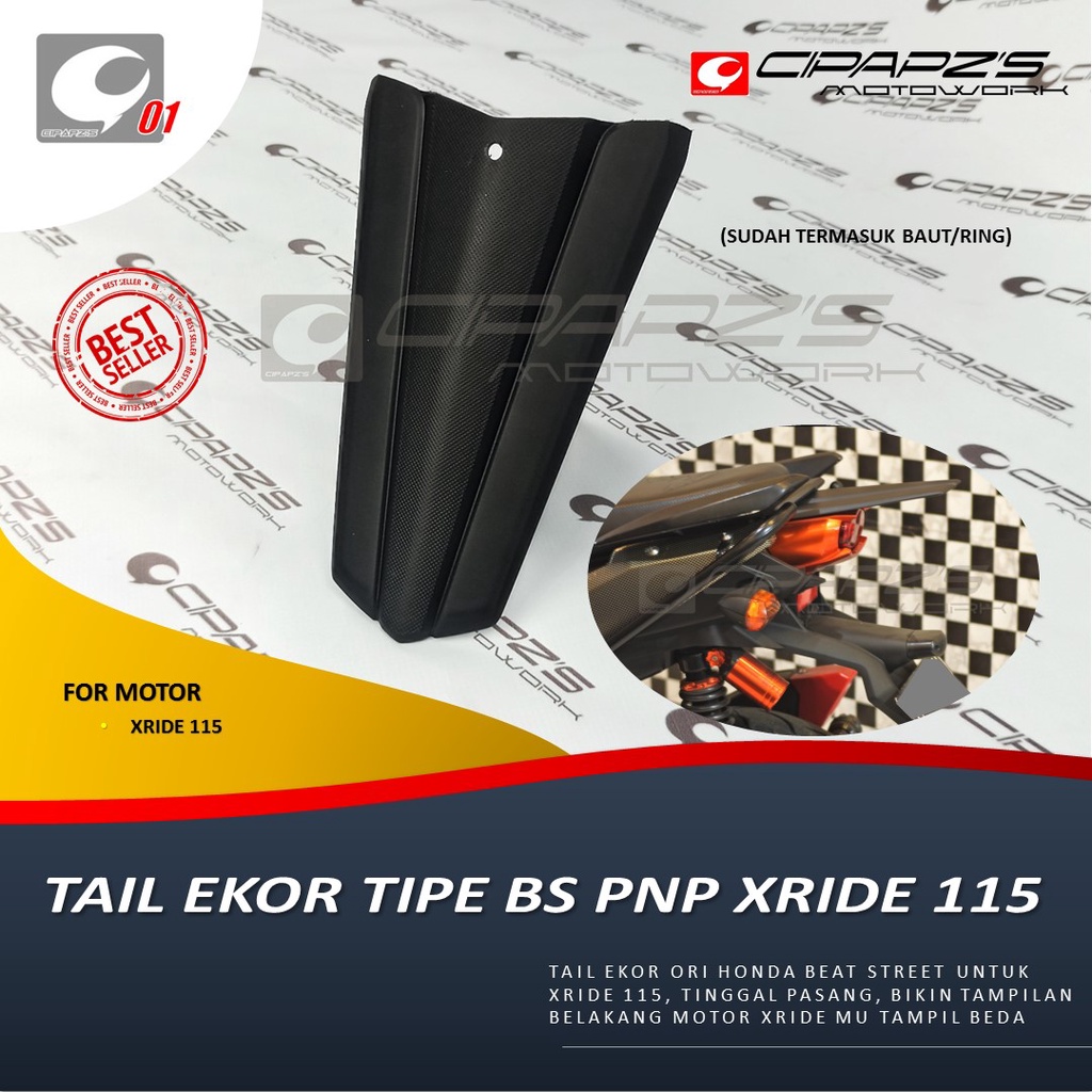 TAIL EKOR ORI BEAT STREET PNP XRIDE 115  / VARIASI XRIDE / VARIASI BODY XRIDE / TAIL EKOR MODEL BEAT