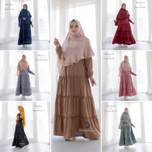 BELLA DRESS URFIMUTIYARO GAMIS TOYOBO POLOS SYARI