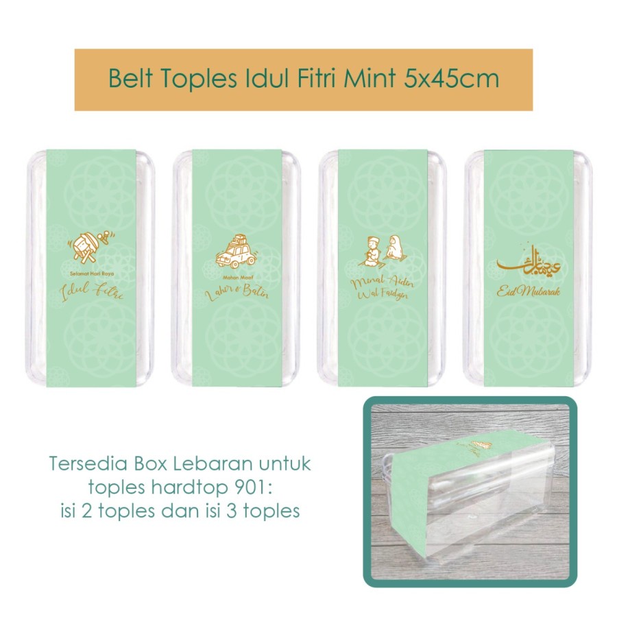 

BELT / SLEEVE TOPLES 5x45cm DESIGN SOFT MINT LEBARAN IDUL FITRI