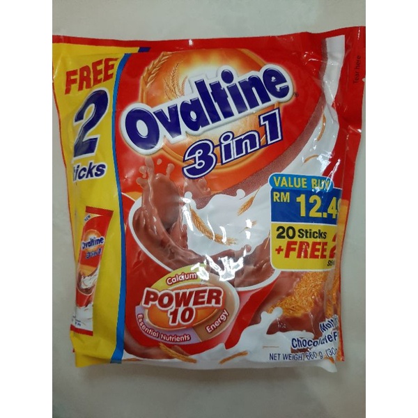 

Ovaltine Malaysia 3in 1. 20+2 stick. import. kemasan baru.