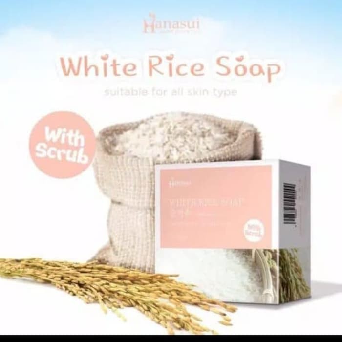 ⭐️ Jendela Kosmetik ⭐️ Hanasui Sabun / Sabun Hanasui White Rice With Scrub / Hanasui Soap