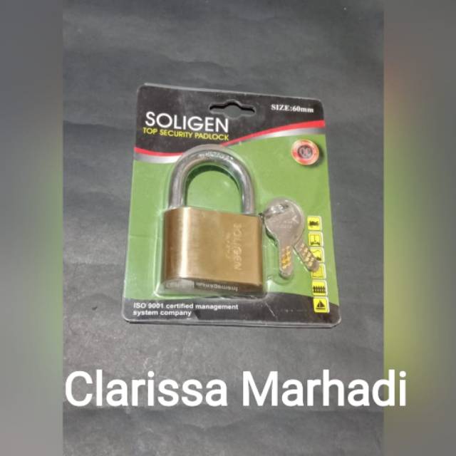 

Gembok kuningan anti gunting 60 mm iso 9001