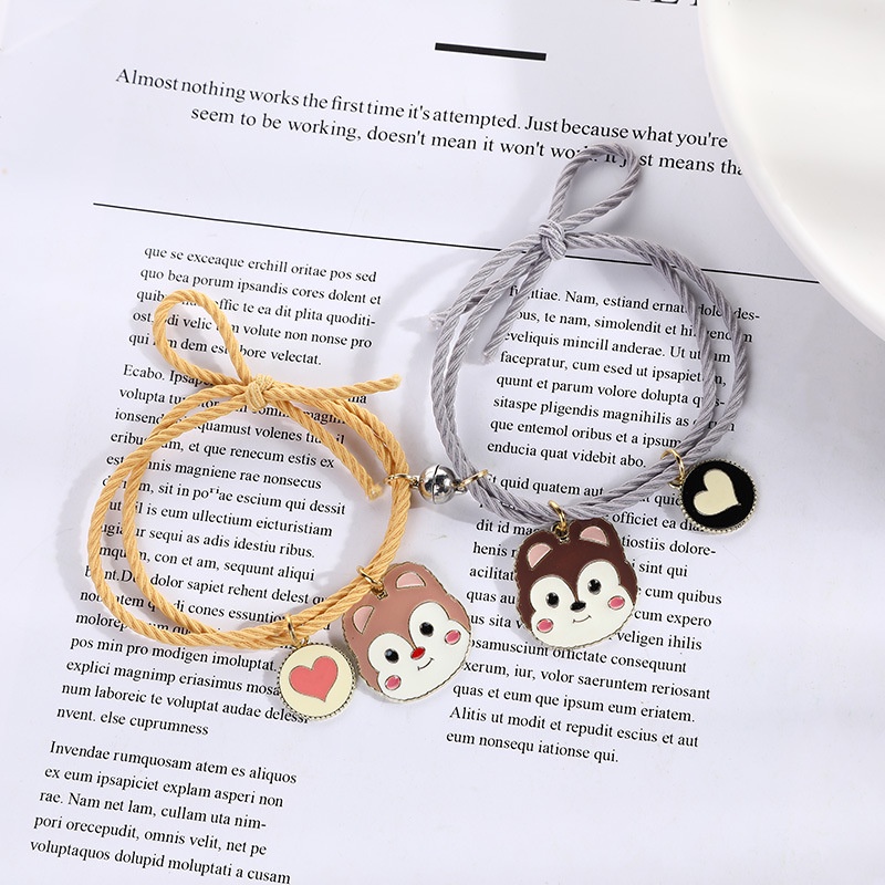 Gelang Magnet Couple Kartun kurumi Tom and jerry 2 pcs/ sepasang model jepang terbaru imut lucu cocok untuk pertemanan