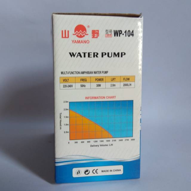 Mesin Pompa Celup YAMANO 104 WP 104 pompa filter kolam aquarium Aquascape hidroponik waterfall Submersible Pump Power Head