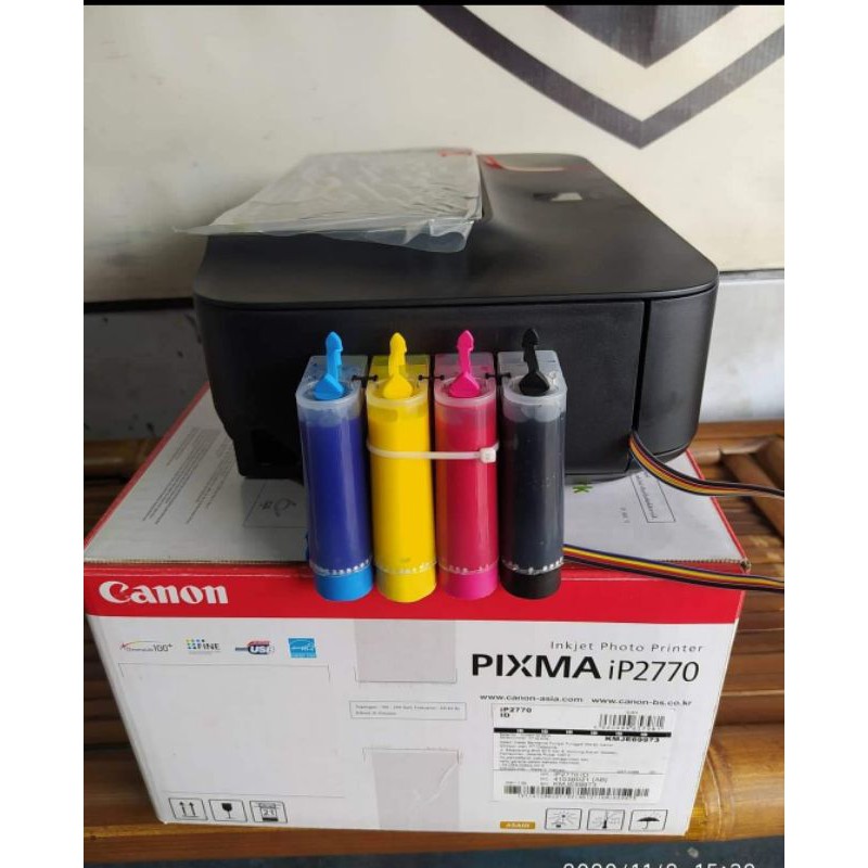 printer canon ip 2770 sablon, tinta pigment