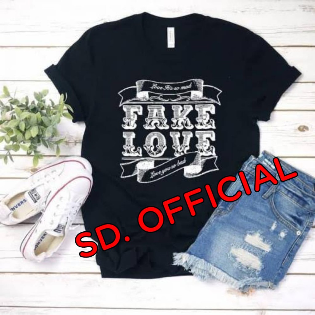 Kaos BTS Jungkook Fake love dtf print