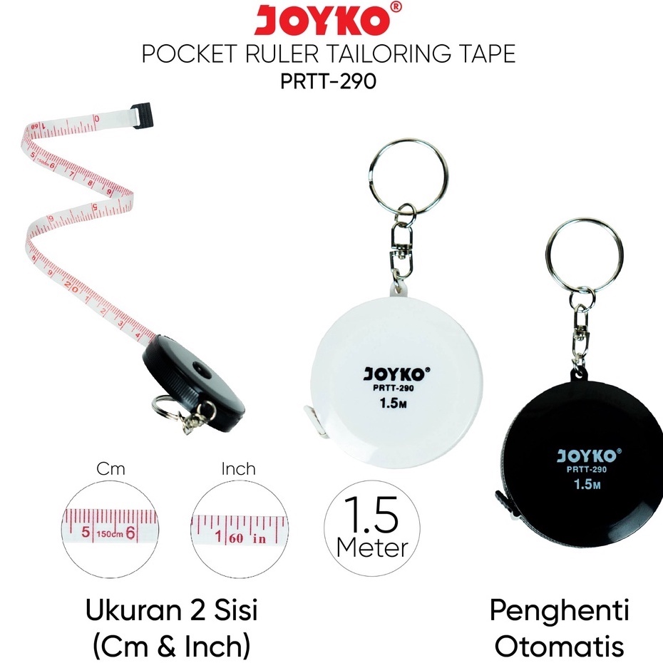 METERAN Joyko Pocket Ruler Meteran Jahit PRTT-290