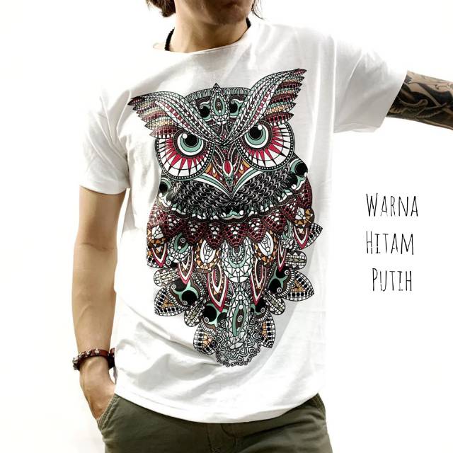 Kaos pria distro black owl batik kaos owl kaos distro