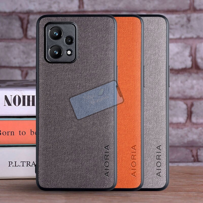 Case Realme 9 4G Case Aioria Textile Cloth Pattern Original Realme9 4G Case