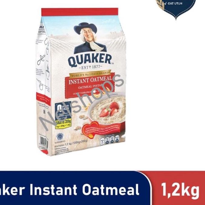 

GRATIS ONGKIR✅Quaker Instant Oatmeal 1200 gr Merah 1.2 kg|KD3