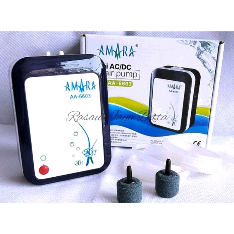 Aerator AC/DC 2 lubang,Air Pump 2 Way