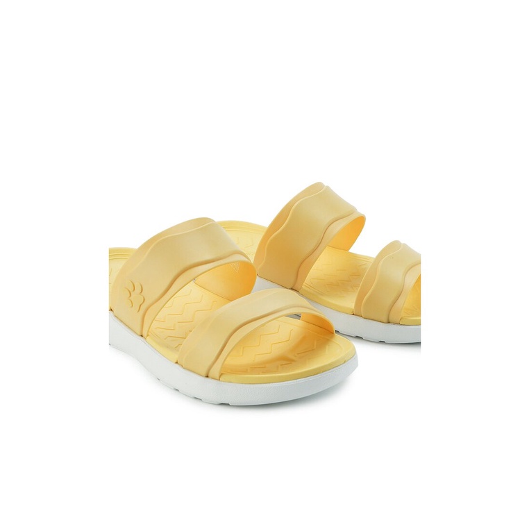 SANDAL SLIDE WANITA HUSH PUPPIES ORIGINAL CASUAL BRANDED YELLOW HW33