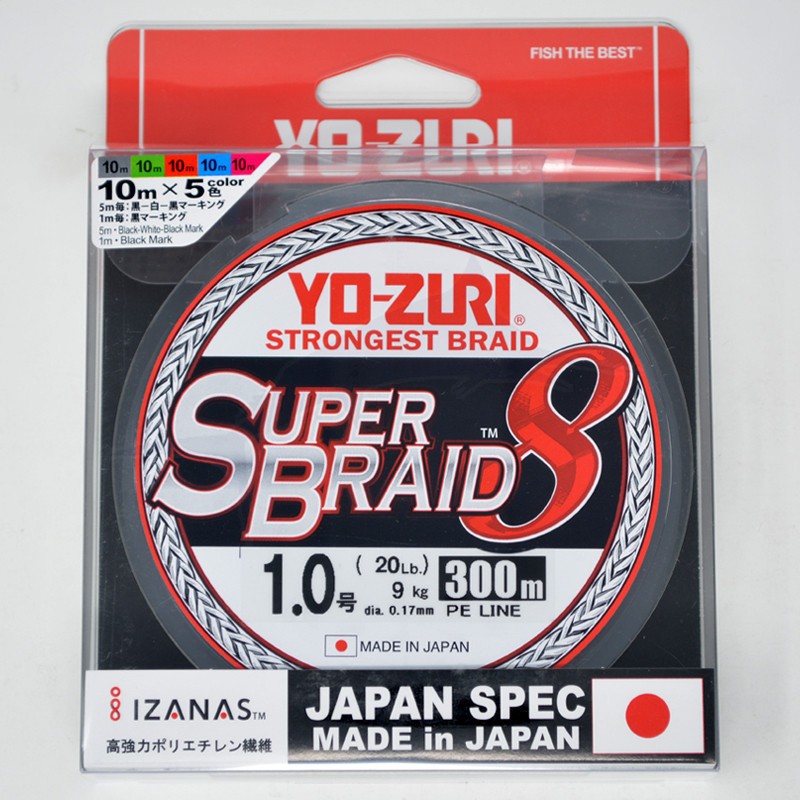 SENAR PANCING BENANG PE YOZURI SUPERBRAID X8 300 METER MADE IN JAPAN