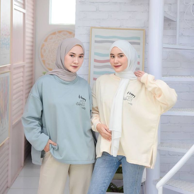 sweater wanita BREAD XXL Sweater terbaru/sweater wanita trendy/bahan fleece soft