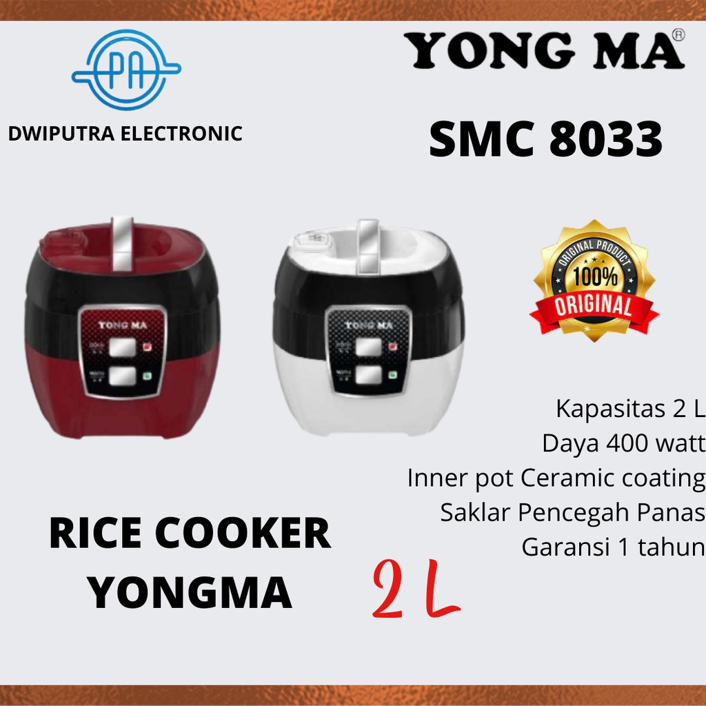 MAGIC COM YONG MA SMC 8033 ECO CERAMIC / MAGICCOM SMC8033 GARANSI