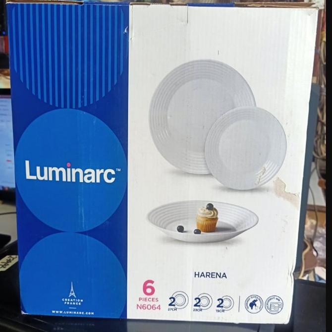 Gift Set Piring Makan Harena 6 Pcs Luminarc/Piring Set Luminarc/Piring
