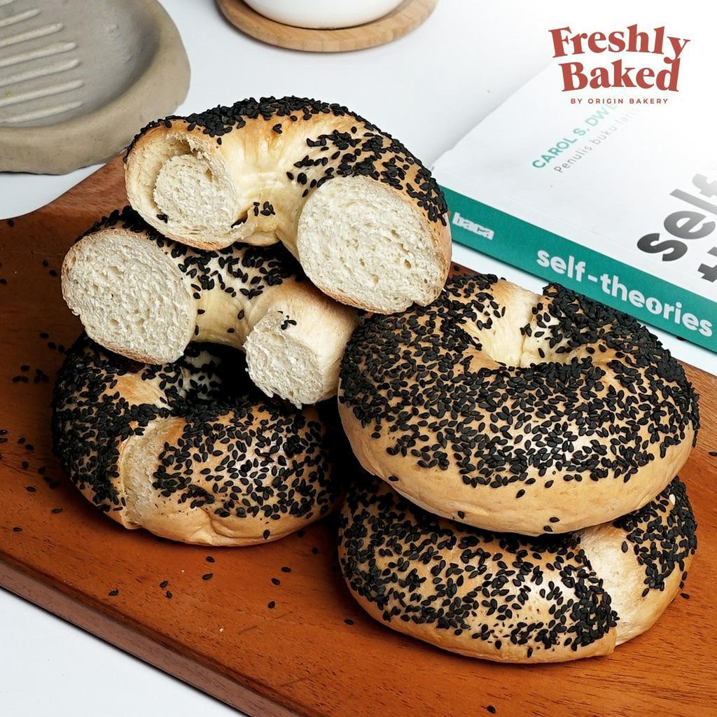 

Black Sesame Bagel Bread - Freshly Baked by Origin Bakery