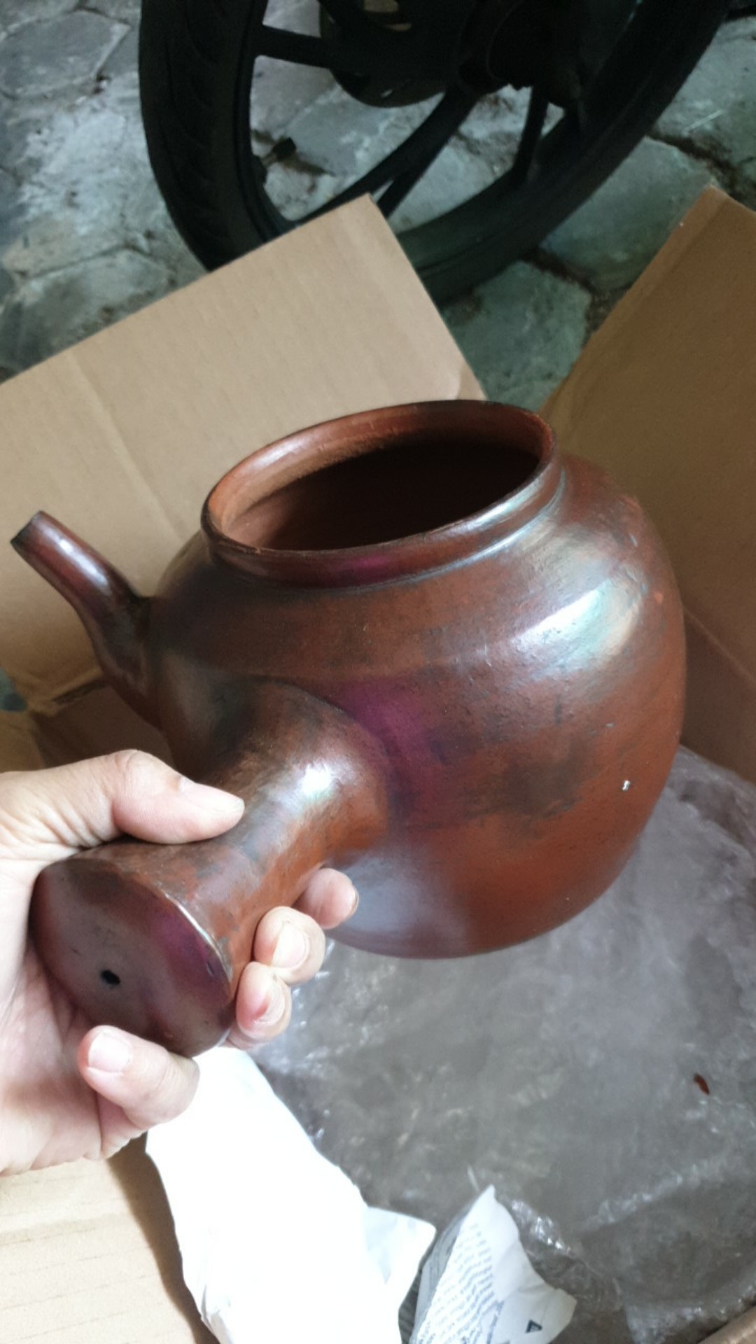 Teko Jamu Besar Panci Jamu Gerabah Tanah Liat