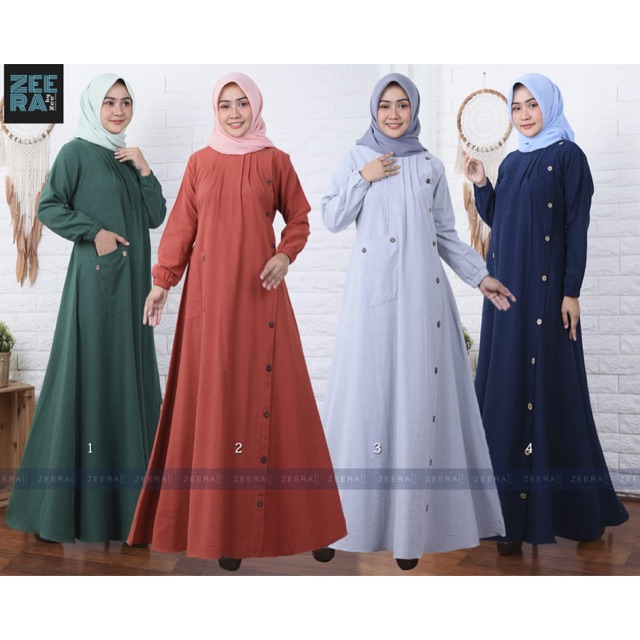 BAJU GAMIS WANITA DEWASA BAHAN KATUN ANGELINA GROSIR