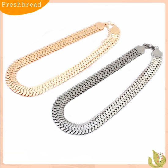 [Fresh] Kalung Choker Mewah Bahan Alloy Tebal dengan Rantai untuk Hadiah