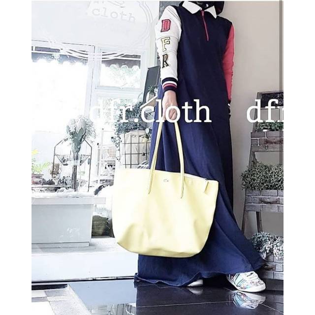 Preloved Dfr Cloth Abaya Navy