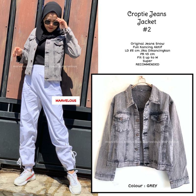 Croptie Jeans Jacket #2 - Marvelous