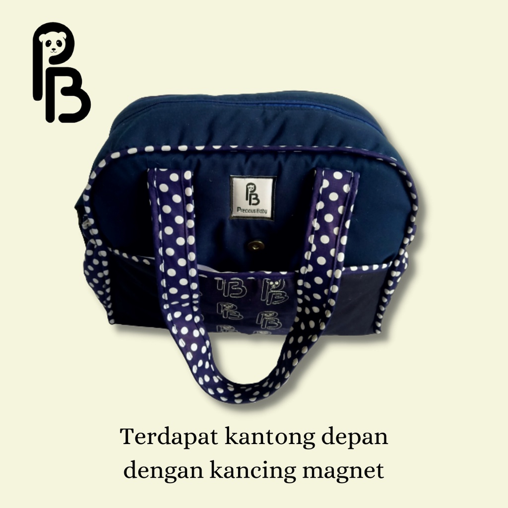 Precious Baby | Tas Perlengkapan Bayi | Diaper Bag | Baby Bag | Tas Oval Precious