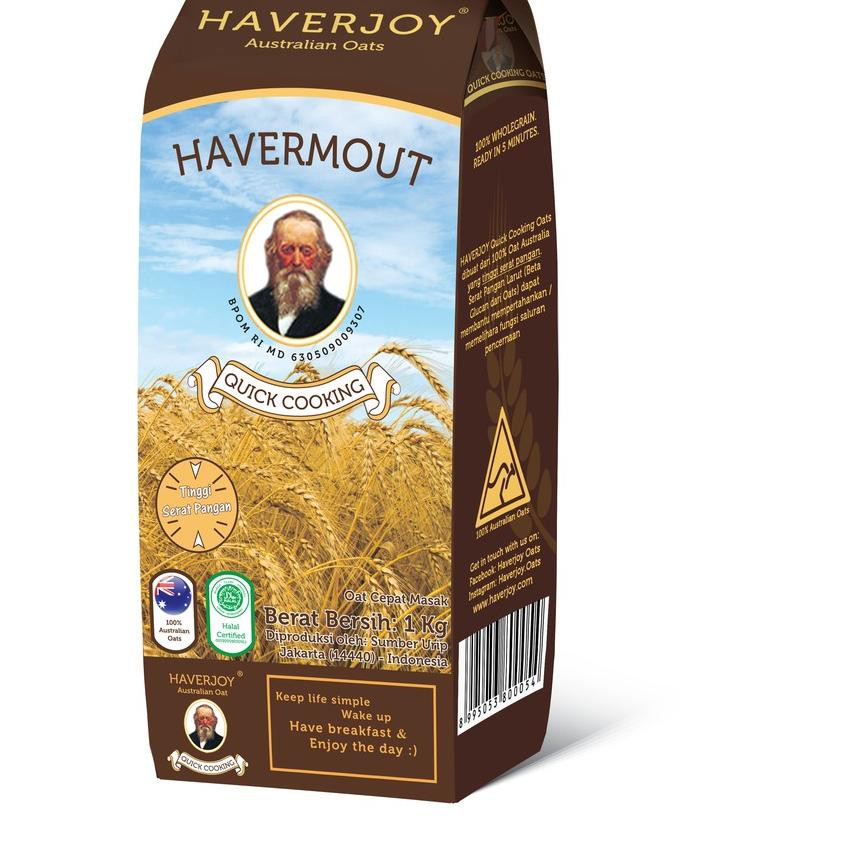 

PALING MURAH> Haverjoy Quick Cooking Oats 1 kg [9M4]