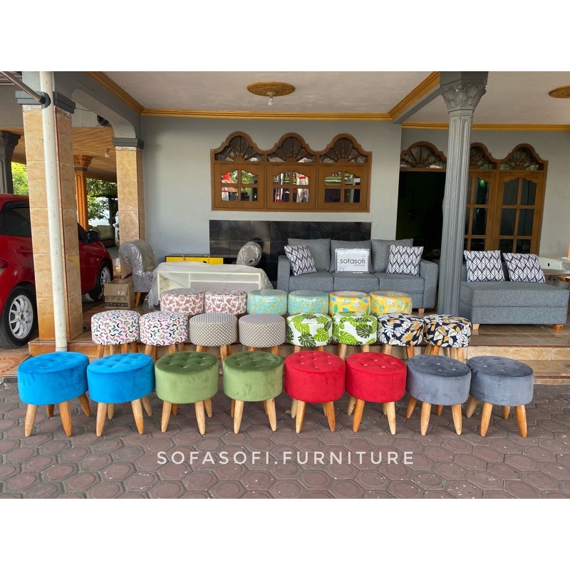 Kursi stool sofasofi kancing