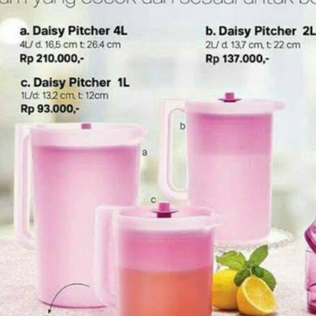 Daisy pitcher tupperware 1 L (1 pcs)