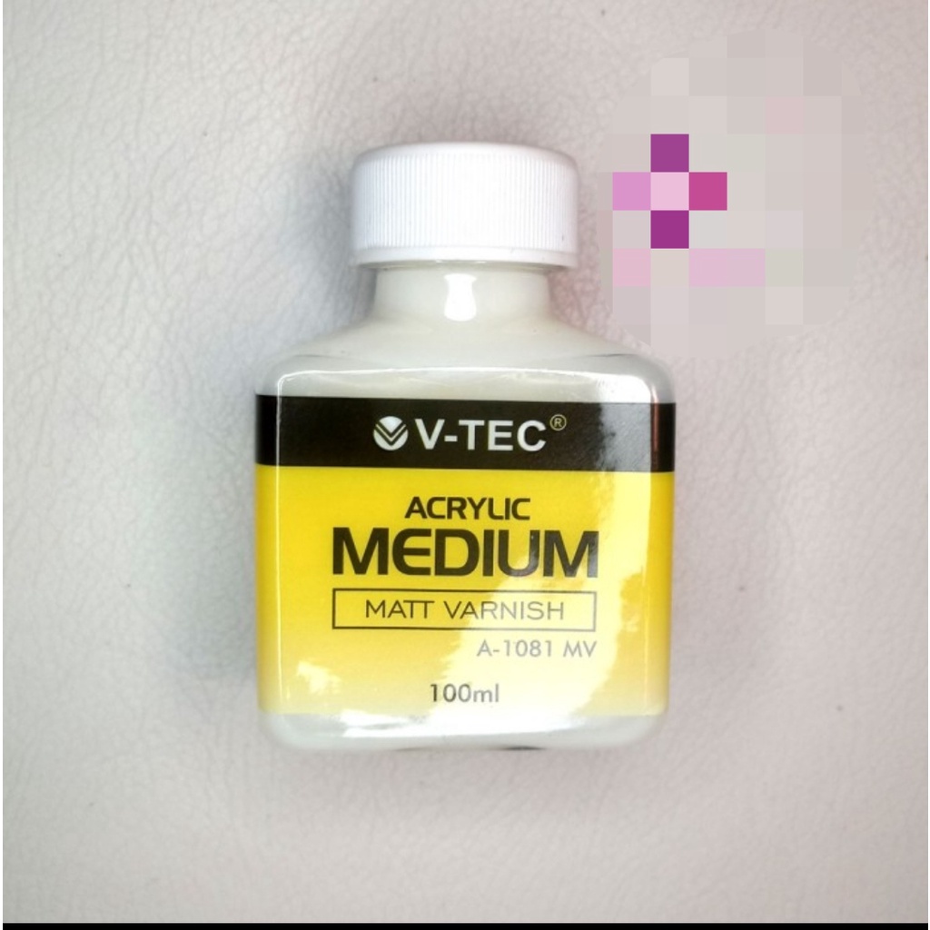 

vtec acrylis medium matt varnish a 1081 100 ml campuran cat acrilic