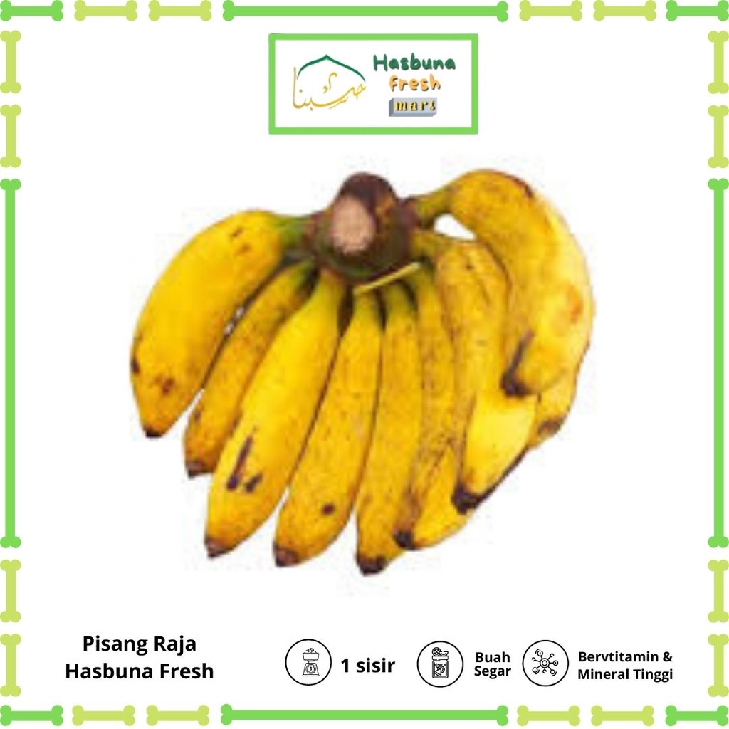 

Pisang Raja Hasbuna fresh mart 1 Sisir | Bergaransi