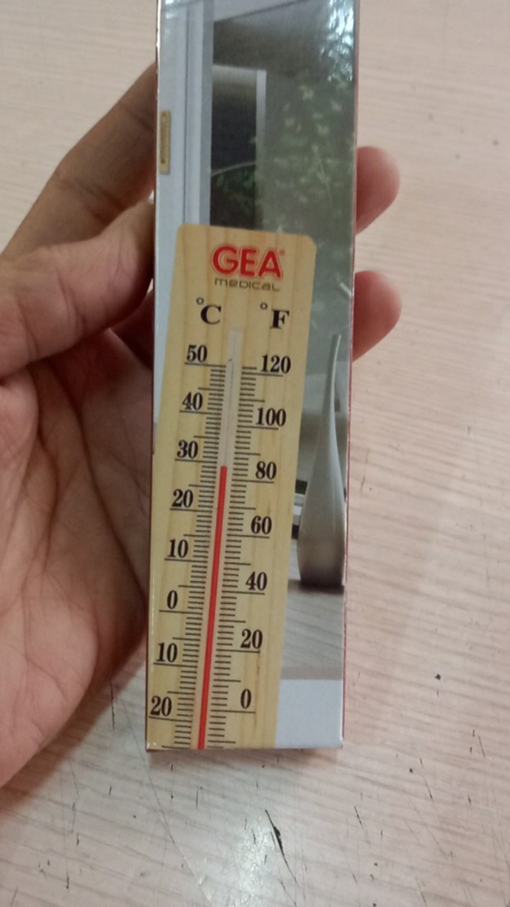 Termometer Thermometer Ruang Ruangan Kayu Gea