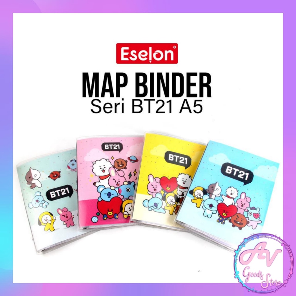 

map binder / binder note / map binder karakter BTS / MAP BINDER A5 BT21 KOREAN SERIES