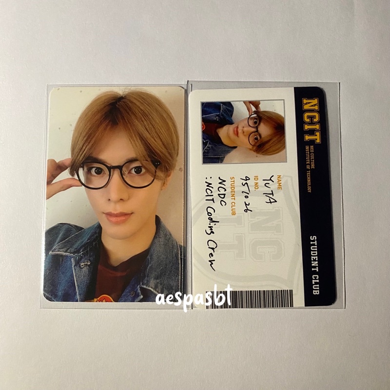 yuta ncit nct 127 photopack photo pack day ver version id card