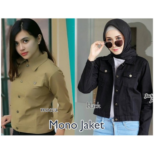 [COD] Mono Jaket Biondy Parka Biondi Jeans Canvas termurah