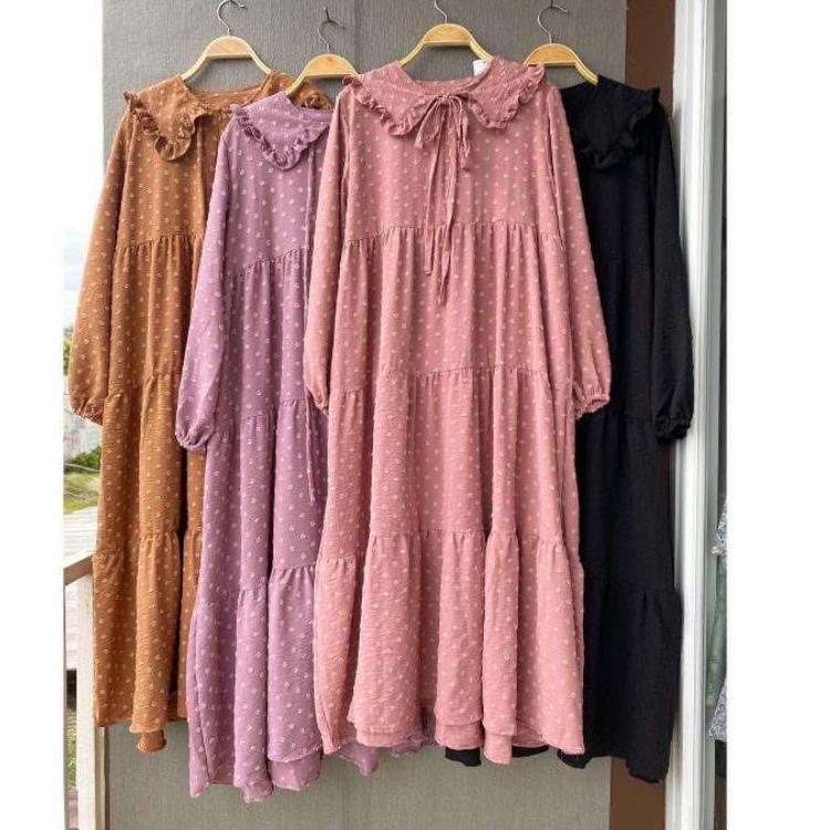 Harga Murah.. ZULFA MIDI DRESS CRINKLE URAGIRI