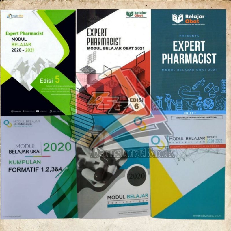 EXPERT PHARMACIST Modul Belajar Obat 2020-2021 Ed.5,6 & 7,MODUL BELAJAR OBAT UKAI 2020,2021