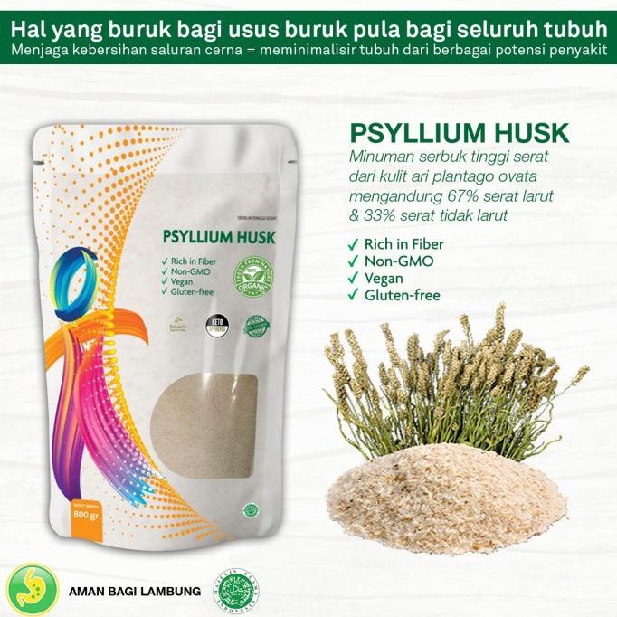 

Psyllium Husk 500 gr Murni