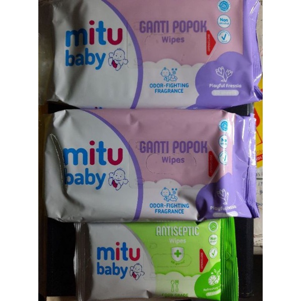 Tisu Basah Mitu/Mitu baby wipes 50+50+10/KODOMO TISU BASAH BUY 1 GET 1