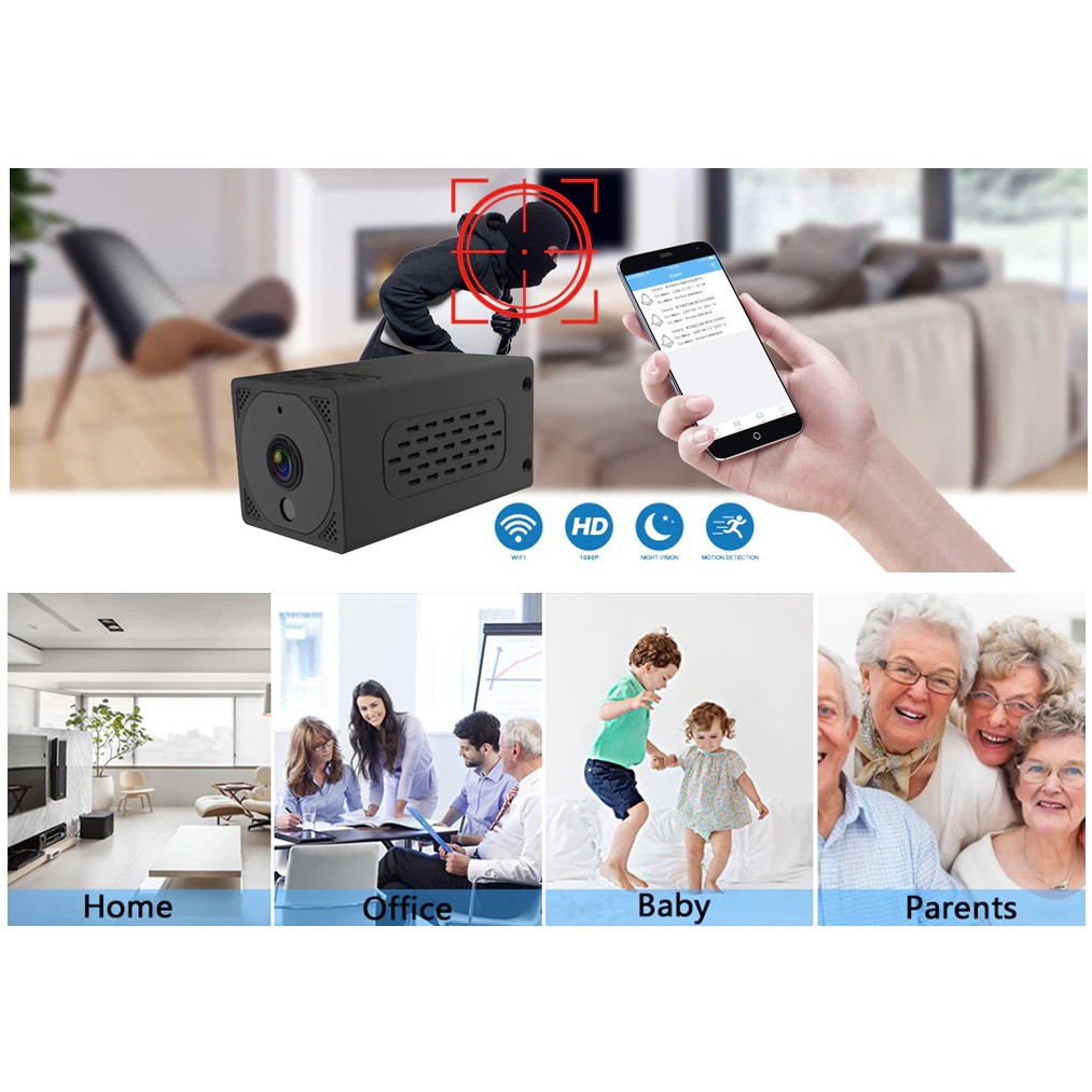 Mini WIFI Kamera Nirkabel Tersembunyi Fungsi Deteksi Gerak - Promo